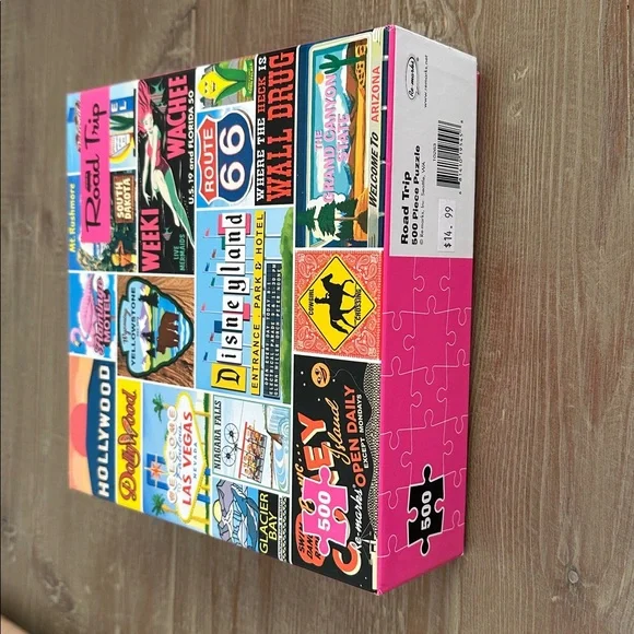 Colorful Travel-Themed Wall Art Puzzle - Picture 2 of 3